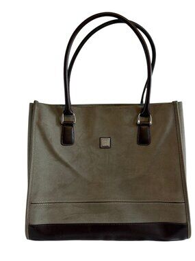 Diane Von Furstenberg DVF Large Double Handle Leather Tote Bag